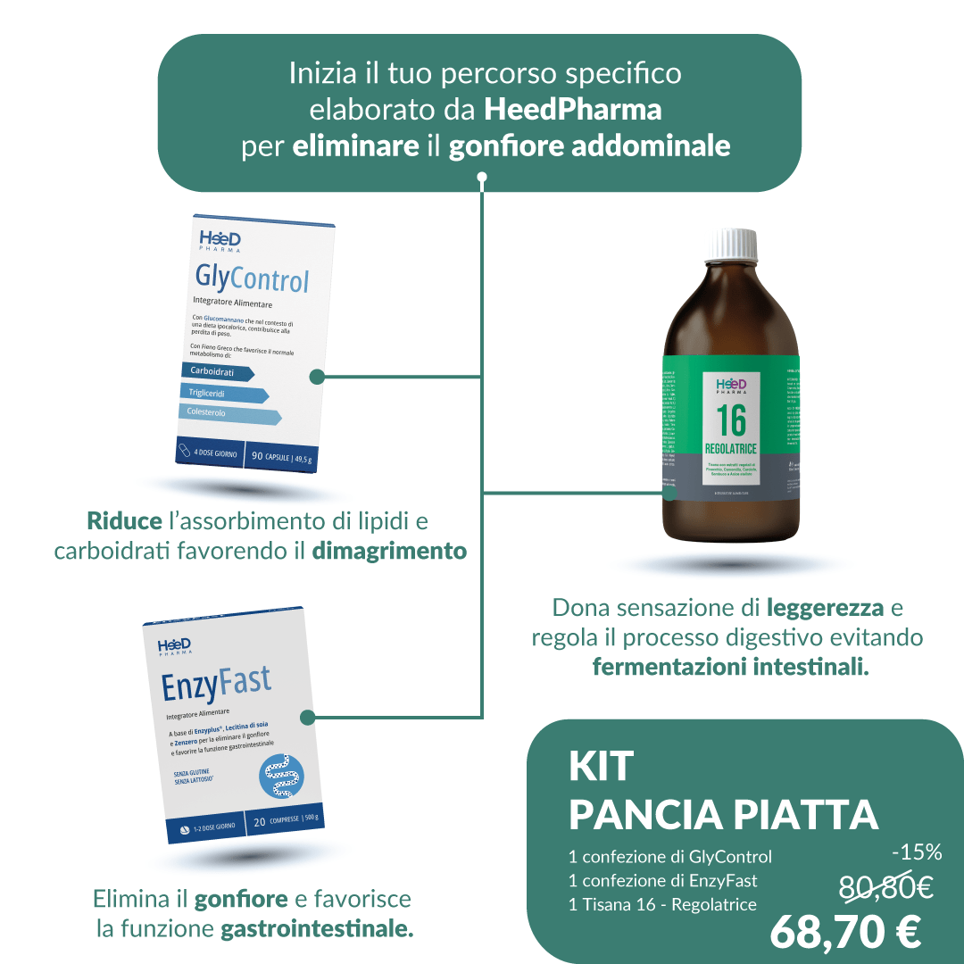 Kit Pancia Piatta - Heed Pharma | Cura il Tuo BenessereKit Pancia Piatta